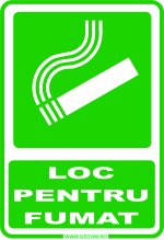 LOC PENTRU FUMAT