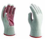 Mănuși punctate tricotate din fire de aţă 