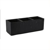 Ghiveci KARO beton 900x300x300 mm-71-negru efect beton-LA847