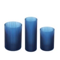 Vaza flori NEMO 3/1 17-albastru transparent-LA005T