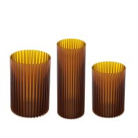 Vaza flori NEMO 3/1 25-miere transparent-LA005T