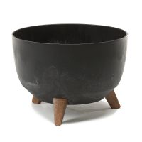 Ghiveci ROMA Fi 330-H 230 mm 71-negru efect beton-LA798