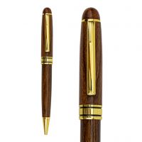 Pix Rosewood Pen Natural Wood with Gold