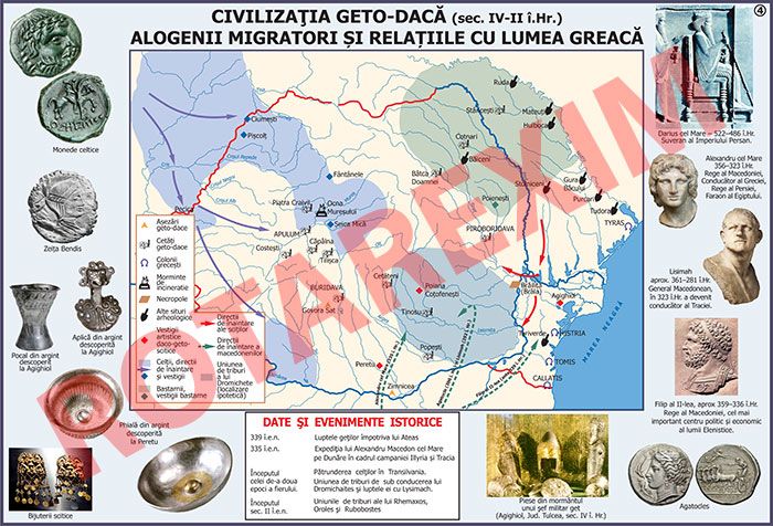 Civilizatia geto-daca - Alogenii migratori si relatiile cu lumea greaca. (sec. IV-II i.Hr)