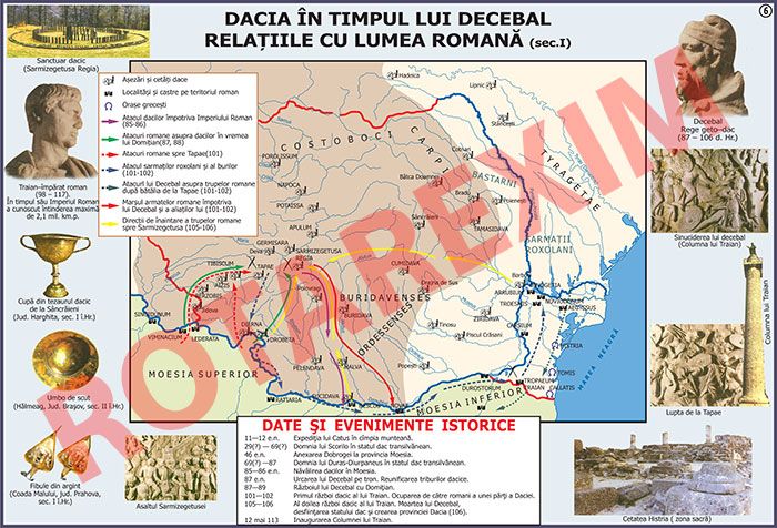Dacia in timpul lui Decebal - Relatiile cu lumea romana.(sec. I)