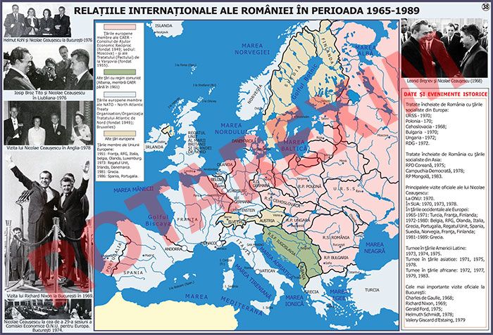 Relatiile internationale ale Romaniei in perioada 1965 - 1989.