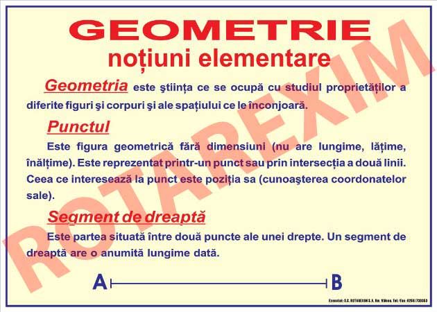 Geometrie - Notiuni elementare