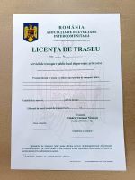 LICENȚĂ DE TRASEU (Anexa 1 la Norma de aplic. a Legii 92/2007)
