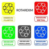 SET 5 ETICHETE AUTOCOLANTE PENTRU FANTE  INSULE ECOLOGICE PNRR