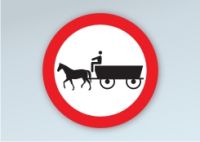 Accesul interzis vehiculelor cu tractiune animala