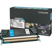 C5220CS Toner Original Lexmark Cyan pentru C520, C522, C524, C530, C532, C534 - 3000 pagini