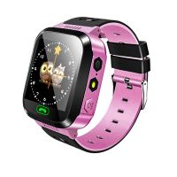 Ceas smartwatch copii JustZEN™ JZQ528, localizare prin LBS , touchscreen color, lanterna, buton SOS, Roz