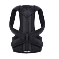 Corector de postura JustZen™ X12 pentru indreptare spate, coloana, umeri si clavicula, unisex, Marime XL, negru