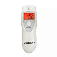 Alcool tester JustZEN® 342, etilotest portabil, acuratete +/- 0.01% BAC, display LCD cu back light, nu necesita consumabile,  alb