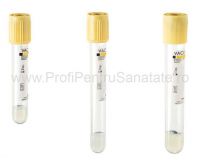 Eprubeta tip Vacutest Kima-biochimie cu clot activator și gel separator (Vol. 5ml; 13x100 mm)-capac galben