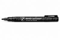 Marker permanent  A-serie varf rotund 2mm- negru