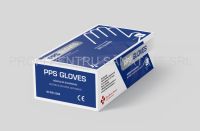 Set 100 Mănuși Nitril Nepudrate PPS Gloves, Albastre, Mărimea XL