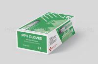 Set 100 Mănuși Nitril Nepudrate PPS Gloves, Negre, Mărimea  L