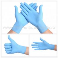 Manusi nitril de unica folosinta, Blue,M (100buc/cutie) - DM000227054