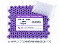 38229000 EPRUBETE PEDIATRICE CU CAPILAR K3EDTA 0,5ML