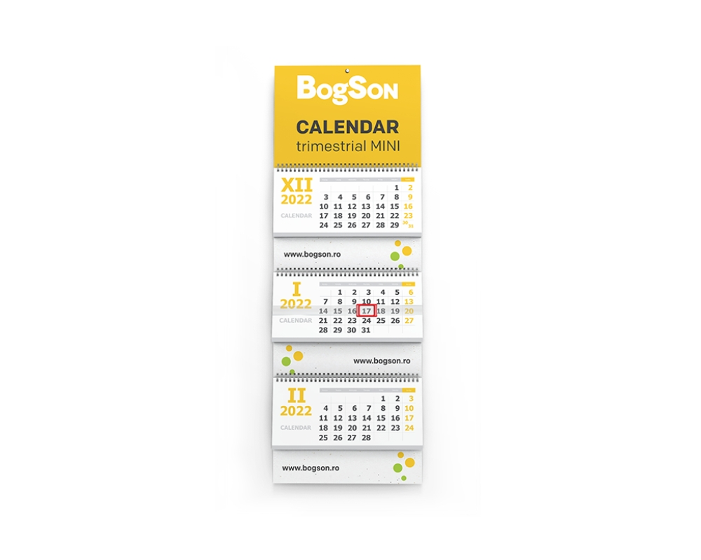 Calendar trimestrial MINI