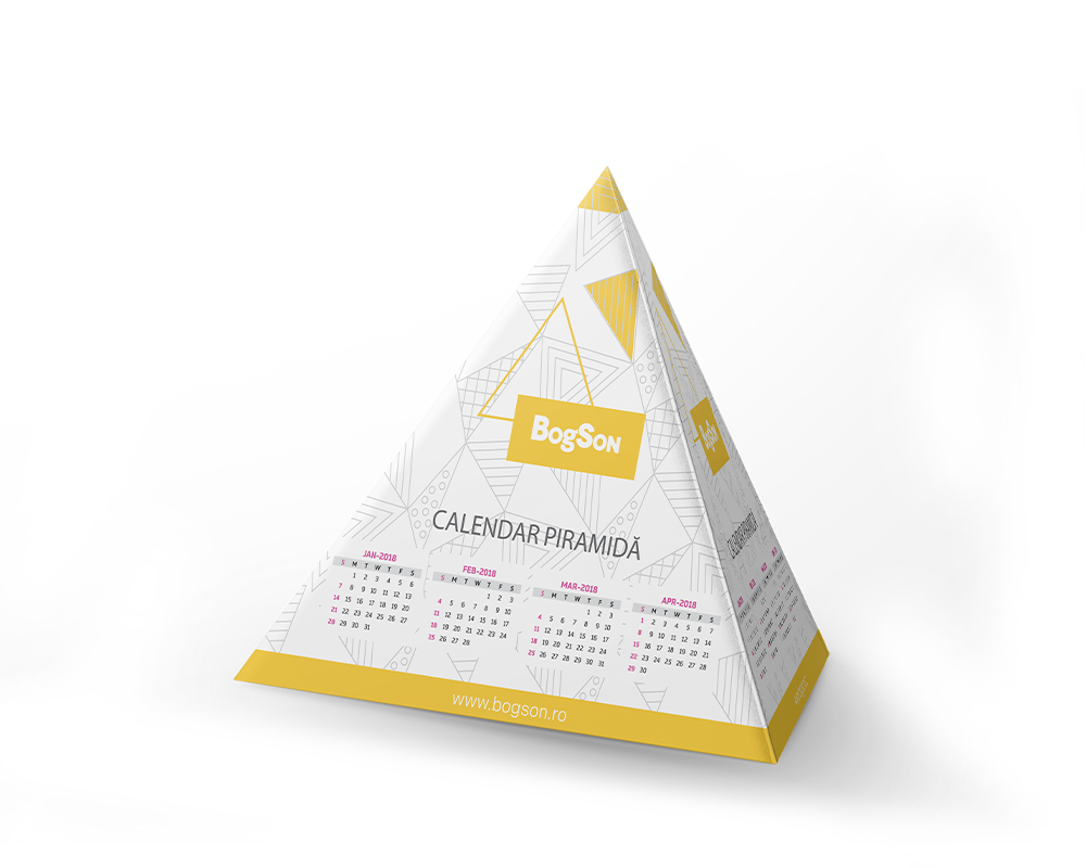 Calendar de birou piramidă