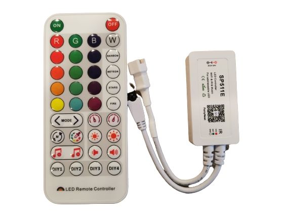 SP511E Controller LED pentru muzică WiFi pentru lumini pixeli RGB adresabile WS2812B WS2811