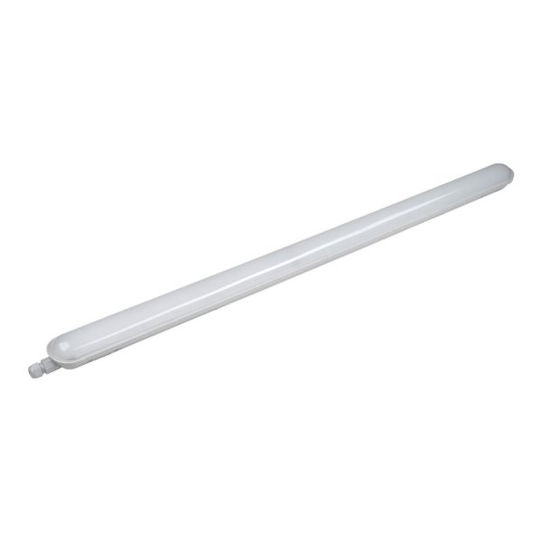 Lampa LED industriala cu senzor microunde IP65 120cm 40W 100lm/W 6000K cleme INOX