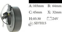 Bobina compresor Sanden SD7H15 , 24V 103/64/45/32 mm