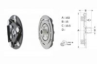 cuplaj fulie compresor SANDEN PXC16 Audi