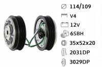 Kit fulie compresor DENSO 6SBH - Ford