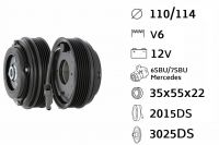 Kit fulie compresor DENSO 6SBU / 7SBU - Mercedes - Iveco