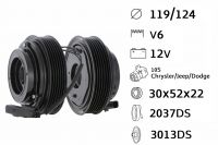 Kit fulie compresor DENSO 10S - CHRYSLER /  DODGE /  JEEP