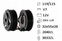 Kit fulie compresor VALEO  -  Dacia DKV-11R 