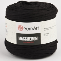 Bandă de tricotat Maccheroni/Spago yarn/PP Maccaroni 2-negru