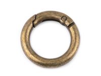 Inel carabină, Ø18 mm-alamă antică