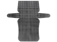 Plasa din plastic broderie / grilă pentru geantă 47,5x45 cm-negru