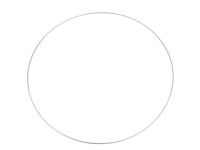 Cerc/inel metalic pentru prinzător de vise, 10 cm, alb