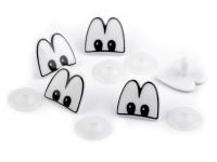 Ochi pentru păpuși cu dispozitiv de siguranță, 22x24 mm