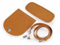 Kit pentru realizarea unei poșete din piele ecologică, mustar