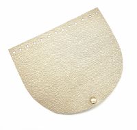 Clapeta geanta cu inchizatoare magnetica, piele ecologica, 20x17 cm- auriu-auriu