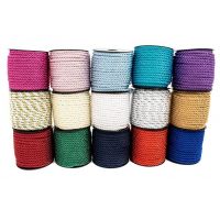 Snur gros impletit 5mm, mix culori, reducere 80%