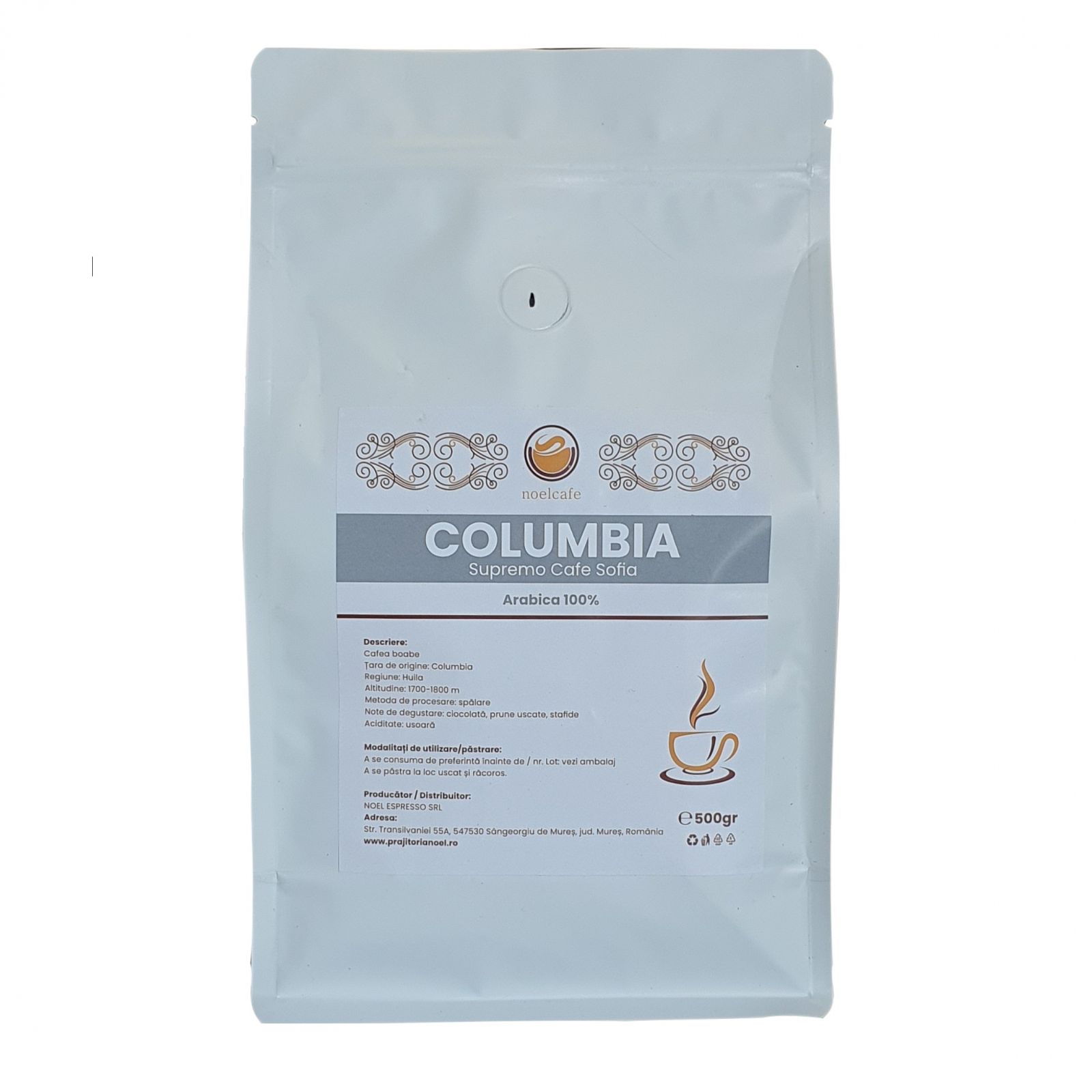Cafea boabe Columbia Supremo Cfae Sofia-500 gr