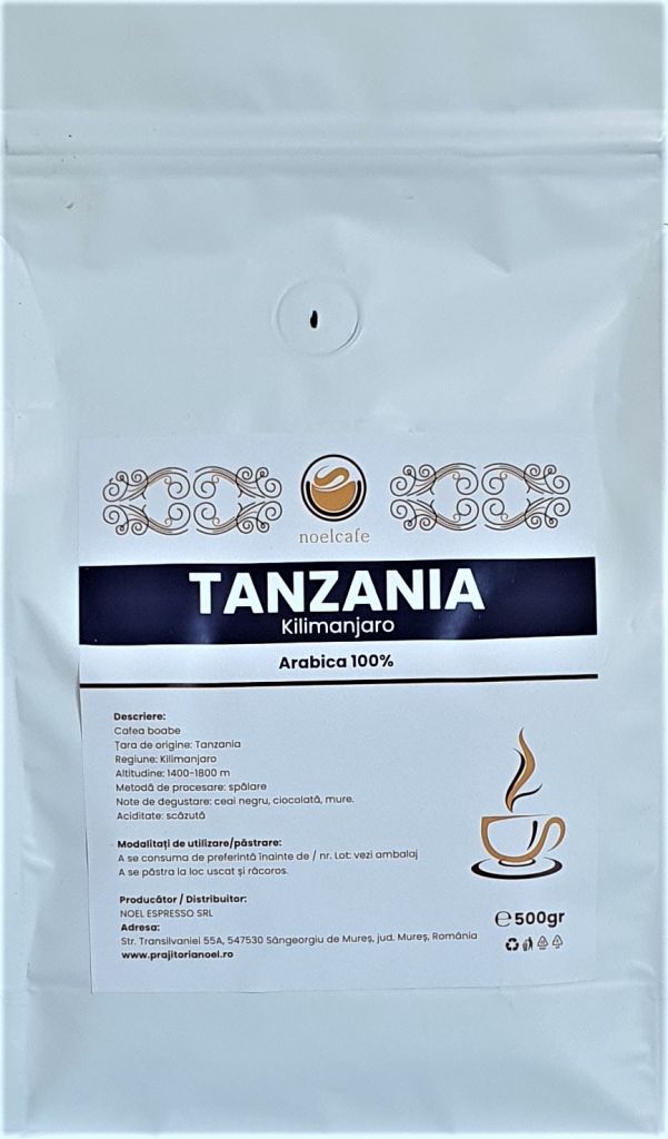 Cafea boabe Tanzania Kilimanjaro-500 gr
