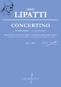Concertino în stil clasic pentru pian și orchestră de cameră. Op. 3 - B. 9 