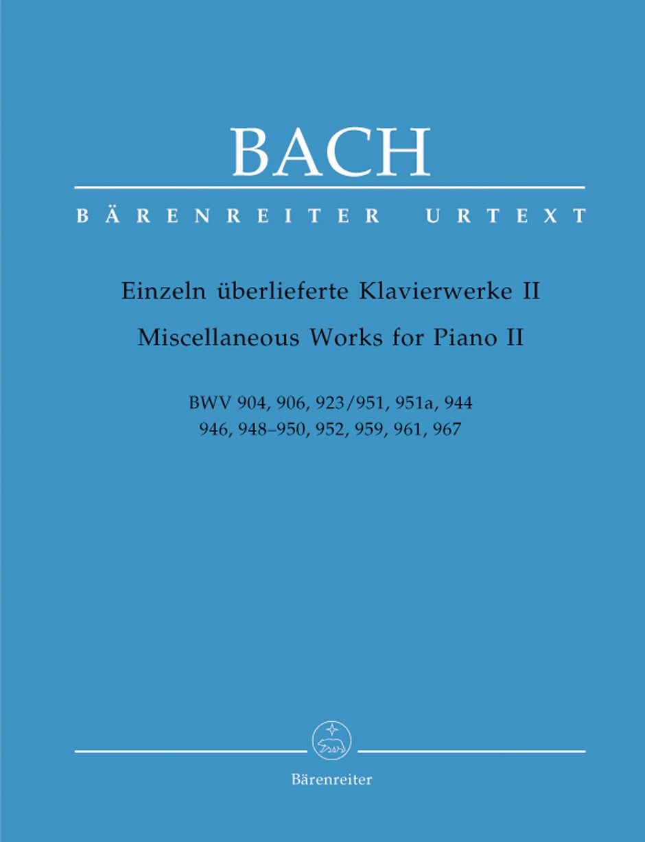 Miscellaneous Works for Piano  • Bach, Johann Sebastian