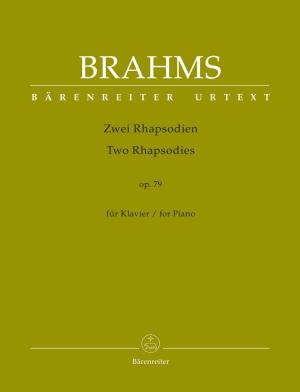 Zwei Rhapsodien für Klavier op • Brahms, Johannes