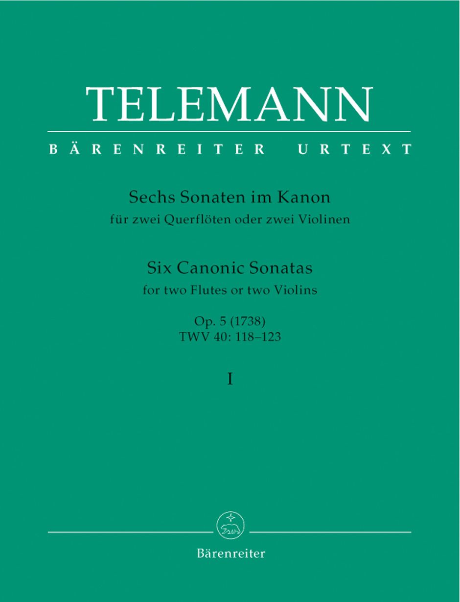 Six Canonic Sonatas for Two Vi • Telemann, Georg Philipp