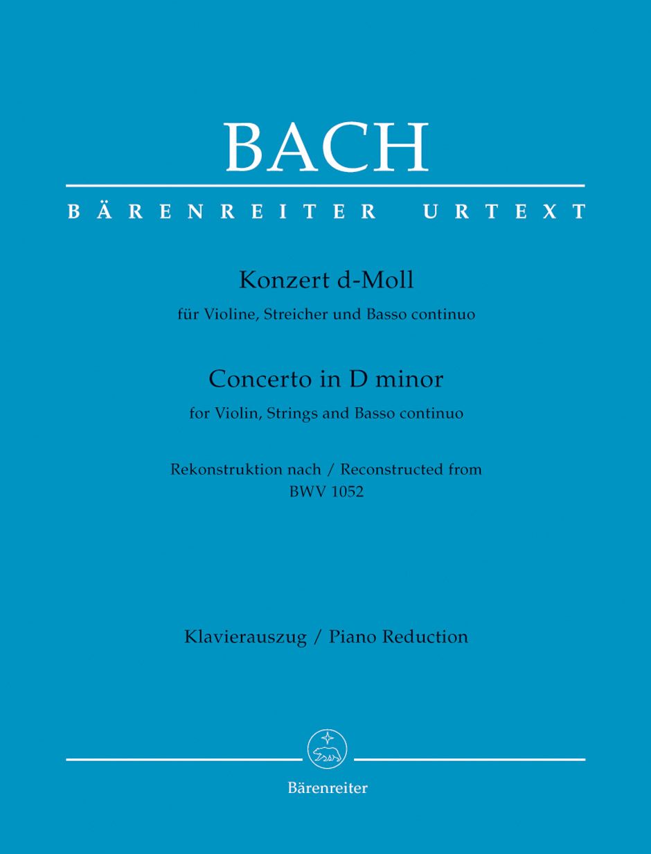 Concerto for Violin, Strings a • Bach, Johann Sebastian