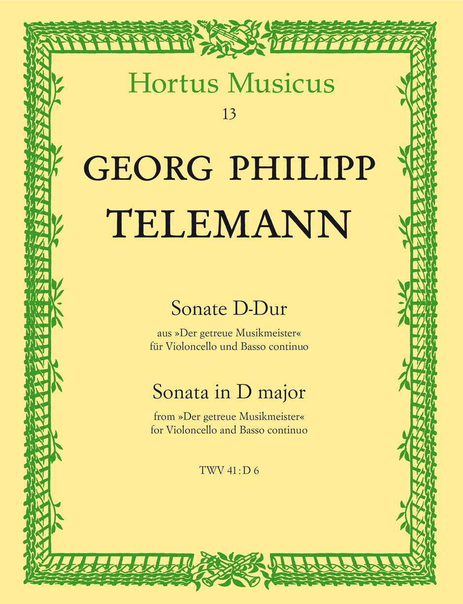 Sonata für Violoncello und Bas • Telemann, Georg Philipp